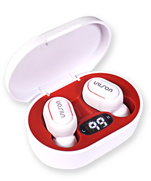 CALIFORNIA OUTFITTERS（カリフォルニア アウトフィッターズ）の「STD 3-11C1 液晶付き ブルートゥース ワイヤレス イヤホン /Bluetooth Ver.5.3/電池残量表示（ヘッドフォン/イヤホン・メンズ・グレー/ホワイト/アイボリー/ブラック・ONESIZE）」の7枚目の写真