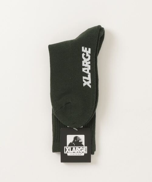 XLARGE（エクストララージ）の「【販売終了】OG EMBROIDERY SOCKS（ソックス/靴下・メンズ・ホワイト/ブラック/グリーン・ONE SIZE）」の9枚目の写真