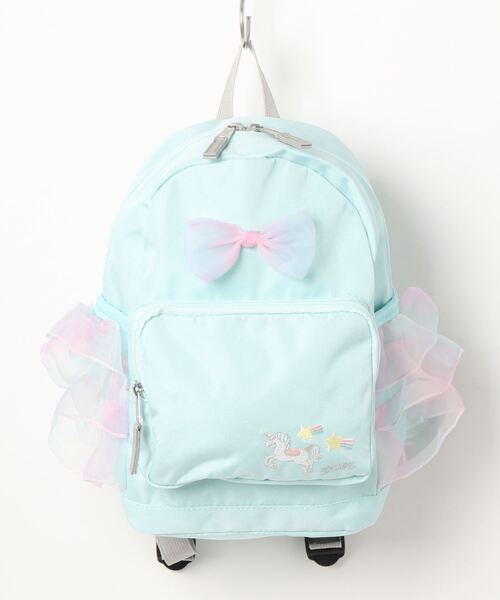 SKAPE(エスケープ)の「レインボーフリルリュック(バックパック/リュック・キッズ・ブルー/パープル/ピンク/ピンク系その他5・S size/M size)」の2枚目の写真