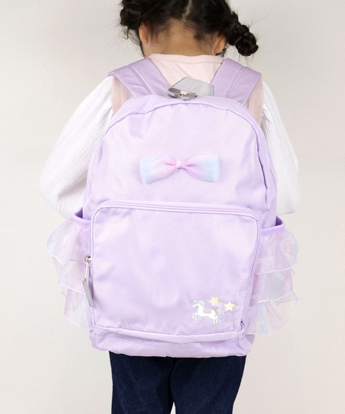 SKAPE(エスケープ)の「レインボーフリルリュック(バックパック/リュック・キッズ・ブルー/パープル/ピンク/ピンク系その他5・S size/M size)」の3枚目の写真