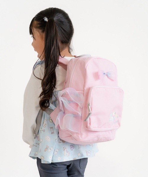 SKAPE(エスケープ)の「レインボーフリルリュック(バックパック/リュック・キッズ・ブルー/パープル/ピンク/ピンク系その他5・S size/M size)」の6枚目の写真