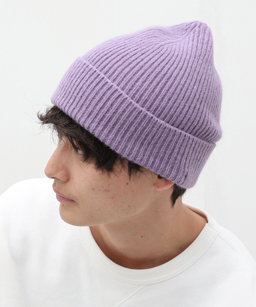 EDIFICE（エディフィス）の「【Le Bonnet / ル ボネ】Beanie（ニットキャップ/ビーニー・メンズ・クリアブルー/ダークグリーン/ブラウン/モスグリーン/チャコールグレー/コバルトブルー/グリーン/アーミー/バイオレット/ピンク系その他/エンジ/ダークパープル/ブルー/ワインレッド/スカイブルー・FREE）」の16枚目の写真