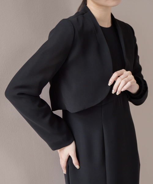 kaene（カエン）の「クロップドジャケット［ブラックフォーマル対応