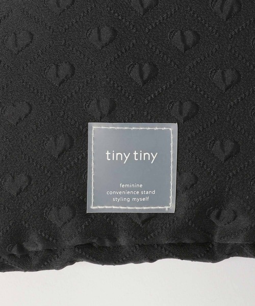 tiny tiny（ティニーティニー）の「ハートジャガードトートバッグ[tiny tiny(ティニーティニー)]（トートバッグ・レディース・ブラック/アイボリー/その他1・0）」の16枚目の写真