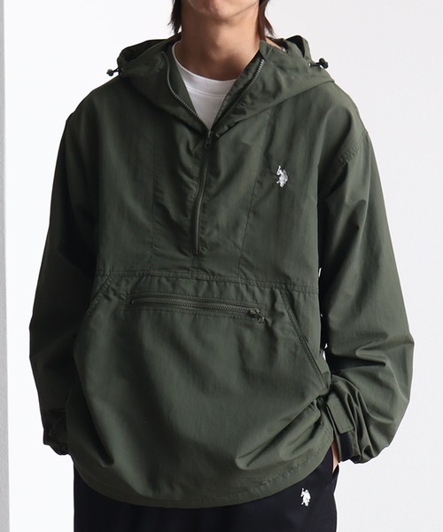 U.S. POLO ASSN.(ユーエスポロアッスン)の「【U.S. POLO ASSN./ユーエスポロアッスン】ワンポイントナイロンアノラックパーカー(マウンテンパーカー・メンズ・カーキ/ブラック/ベージュ・M/L/LL)」の3枚目の写真