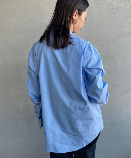 THE SHINZONE（ザ　シンゾーン）の「[THE SHINZONE/ザ シンゾーン] PECK SHIRTS オーバーサイズシャツブラウス（シャツ/ブラウス・レディース・ブルー/ピンク・0）」の19枚目の写真