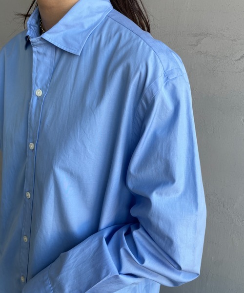 THE SHINZONE（ザ　シンゾーン）の「[THE SHINZONE/ザ シンゾーン] PECK SHIRTS オーバーサイズシャツブラウス（シャツ/ブラウス・レディース・ブルー/ピンク・0）」の20枚目の写真