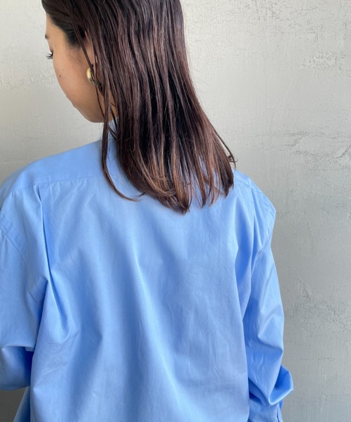 THE SHINZONE（ザ　シンゾーン）の「[THE SHINZONE/ザ シンゾーン] PECK SHIRTS オーバーサイズシャツブラウス（シャツ/ブラウス・レディース・ブルー/ピンク・0）」の21枚目の写真