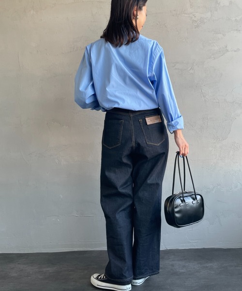 THE SHINZONE（ザ　シンゾーン）の「[THE SHINZONE/ザ シンゾーン] PECK SHIRTS オーバーサイズシャツブラウス（シャツ/ブラウス・レディース・ブルー/ピンク・0）」の16枚目の写真