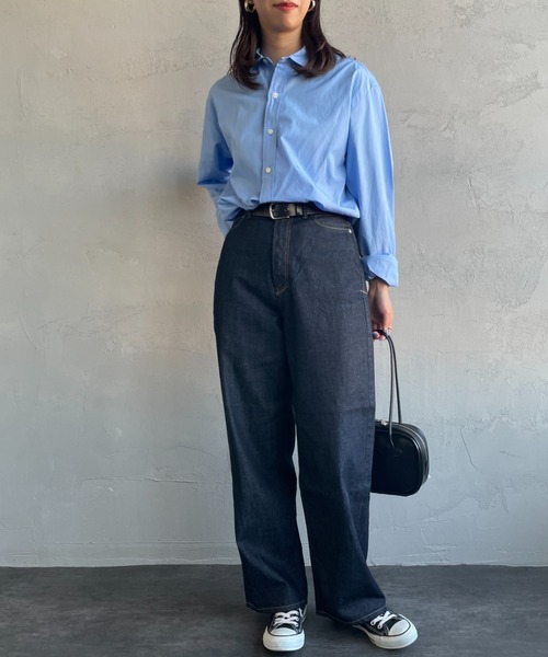 THE SHINZONE（ザ　シンゾーン）の「[THE SHINZONE/ザ シンゾーン] PECK SHIRTS オーバーサイズシャツブラウス（シャツ/ブラウス・レディース・ブルー/ピンク・0）」の15枚目の写真