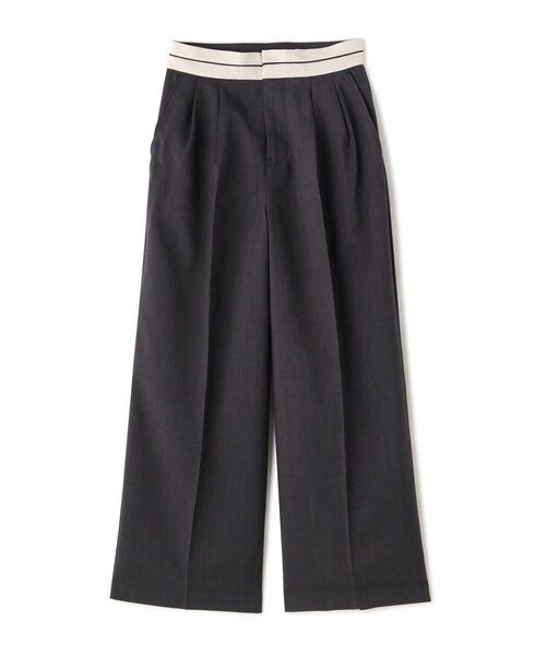 N.(N. Natural Beauty Basic)(エヌエヌナチュラルビューティーベーシック)の「【S Size Line】◆マーベルト風タックワイドパンツ(スラックス・レディース・ベージュ/グレー・MEDIUM/SMALL)」の3枚目の写真