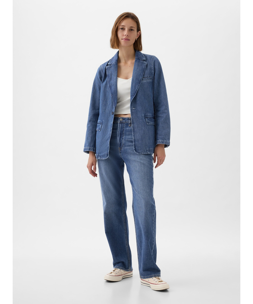 GAP(ギャップ)の「デニム ブレザージャケット(デニムジャケット・レディース・インディゴブルー・M/S/XXS/XS/L)」の3枚目の写真