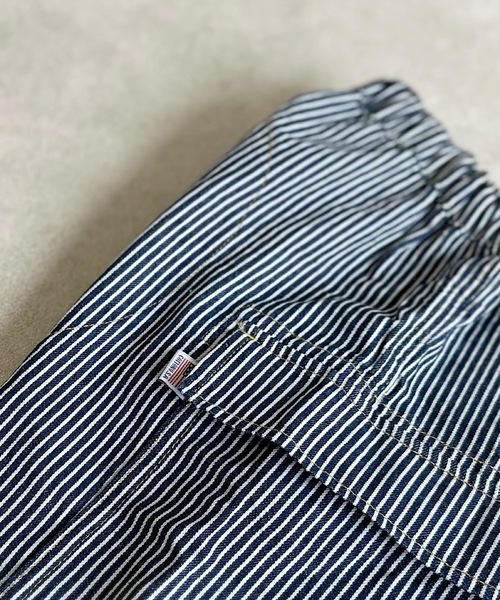 Life Support Products（ライフサポートプロダクツ）の「【COTTON from U.S.A】デニムフラップポケットクロップドパンツ（90～150cm）（デニムパンツ・キッズ・ネイビー/キナリ/ストライプ・120/110/100/90/150/140/130）」の14枚目の写真