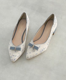 JELLY BEANS | カラートリミングラインリボンパンプス<ふわさら>(204-32960)JELLY BEANS(ジェリービーンズ)(パンプス)