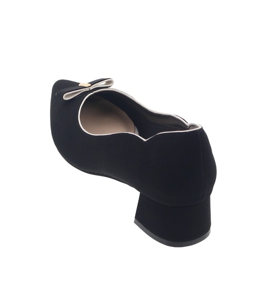 JELLY BEANS（ジェリービーンズ）の「カラートリミングラインリボンパンプス<ふわさら>(204-32960)JELLY BEANS(ジェリービーンズ)（パンプス・レディース・ブラック/マルチ/ベージュ系・21.5/22/22.5/23/23.5/24/24.5/25/25.5）」の8枚目の写真