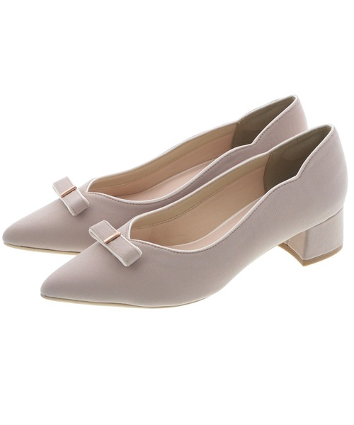 JELLY BEANS（ジェリービーンズ）の「カラートリミングラインリボンパンプス<ふわさら>(204-32960)JELLY BEANS(ジェリービーンズ)（パンプス・レディース・ブラック/マルチ/ベージュ系・21.5/22/22.5/23/23.5/24/24.5/25/25.5）」の12枚目の写真