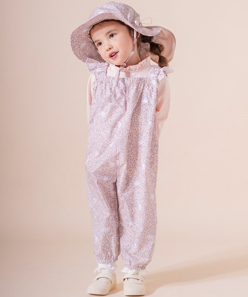 Catherine Cottage（キャサリンコテージ）の「撥水加工日よけリボンハット（ハット・キッズ・ブルー系2/ベージュ系1/ピンク系2/ブルー系1/ピンク系1/ピンク系3/ベージュ系2/ブルー系3/ライラック系1/ライラック系2/サックスブルー系1/サックスブルー系2・52/56）」の13枚目の写真