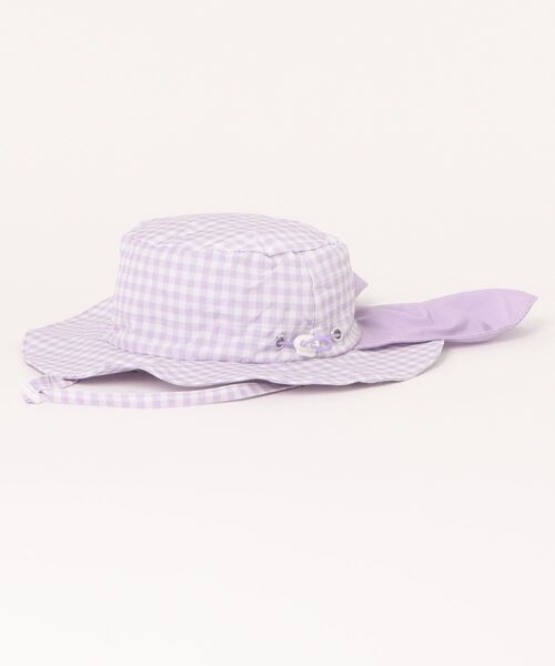 Catherine Cottage（キャサリンコテージ）の「撥水加工日よけリボンハット（ハット・キッズ・ブルー系2/ベージュ系1/ピンク系2/ブルー系1/ピンク系1/ピンク系3/ベージュ系2/ブルー系3/ライラック系1/ライラック系2/サックスブルー系1/サックスブルー系2・52/56）」の21枚目の写真