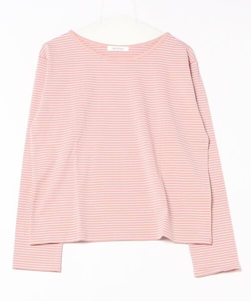 archives（アルシーヴ）の「ボーダーロンT（Tシャツ/カットソー・レディース・ピンク/ブラック/ブルー/グレー/レッド・MEDIUM）」の21枚目の写真