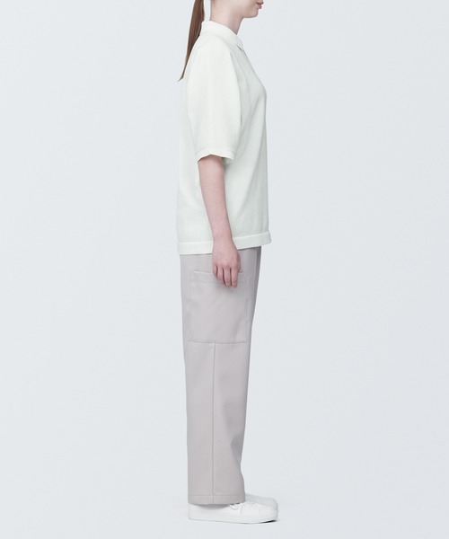 無印良品（ムジルシリョウヒン）の「乾きやすいニットポロシャツ（ニット/セーター・メンズ・ブラック/オフホワイト/ライトブルー・XL/L/M/S/XS）」の6枚目の写真