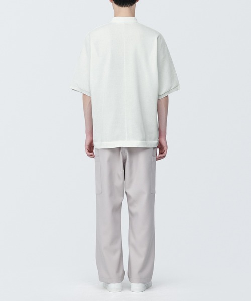 無印良品（ムジルシリョウヒン）の「乾きやすいニットポロシャツ（ニット/セーター・メンズ・ブラック/オフホワイト/ライトブルー・XL/L/M/S/XS）」の12枚目の写真