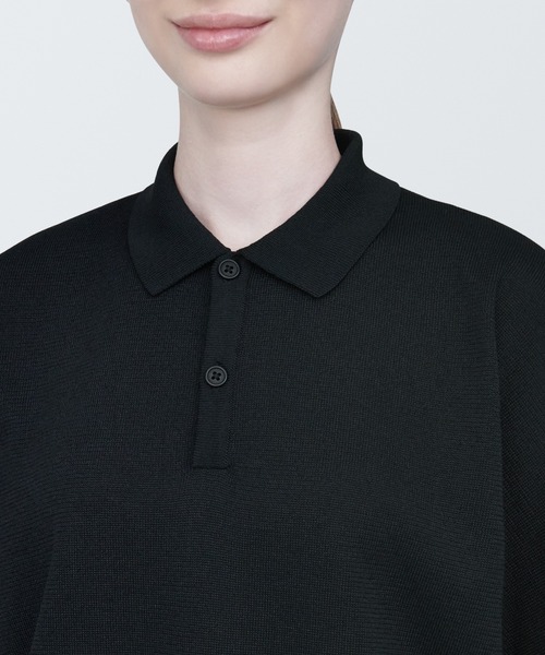 無印良品（ムジルシリョウヒン）の「乾きやすいニットポロシャツ（ニット/セーター・メンズ・ブラック/オフホワイト/ライトブルー・XL/L/M/S/XS）」の19枚目の写真