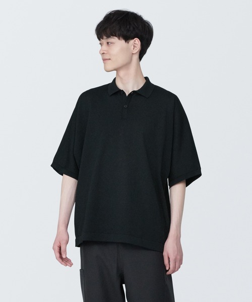 無印良品（ムジルシリョウヒン）の「乾きやすいニットポロシャツ（ニット/セーター・メンズ・ブラック/オフホワイト/ライトブルー・XL/L/M/S/XS）」の20枚目の写真
