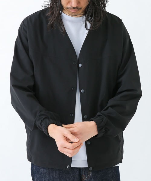 URBAN RESEARCH Sonny Label（アーバンリサーチサニーレーベル）の「撥水加工ユーティリティカーディガン（カーディガン/ボレロ・メンズ・カーキ/ブラック・MEDIUM/LARGE）」の6枚目の写真