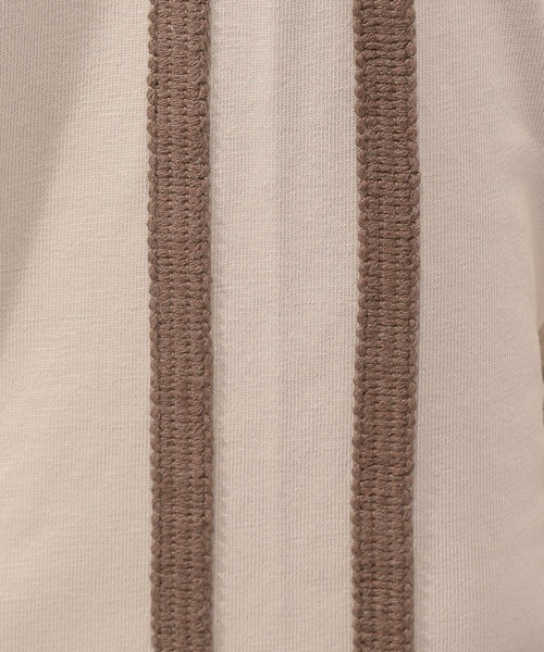 PAGEBOY（ページボーイ）の「ラインスリーブルーズＴシャツ（Tシャツ/カットソー・レディース・ベージュ/オフホワイト/ターコイズブルー/ブラック・FREE）」の14枚目の写真