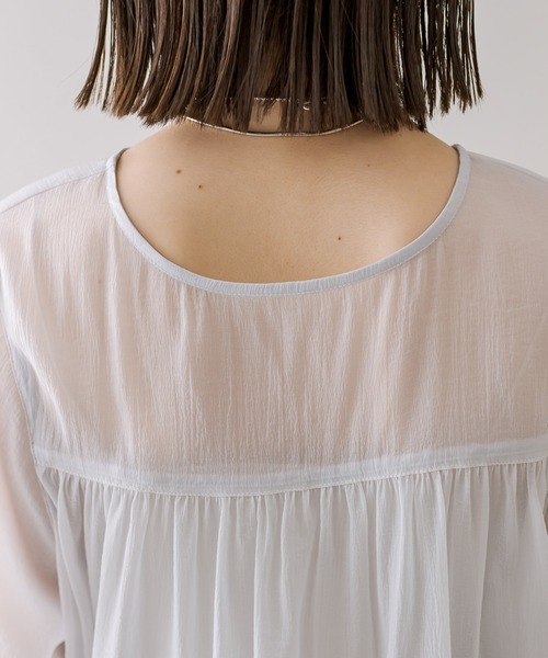 mystic(ミスティック)の「【新色追加!】シアーティアードチュニック(チュニック・レディース・アイボリー/ライトグレー/ブルー/ピンク・FREE)」の16枚目の写真