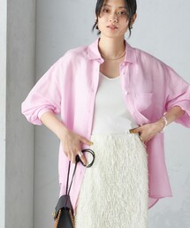 〈手洗い可能〉IMPERIAL LINEN オーバー シャツ