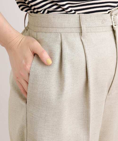grove（グローブ）の「◇洗練されたリネンライクワイドパンツ（その他