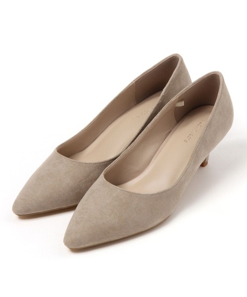 GLOBAL WORK(グローバルワーク)の「らくっションパンプス5cm/MATINEE LINE/103735(パンプス・レディース・ブラック/グレイッシュベージュ・LARGE/MEDIUM)」の1枚目の写真