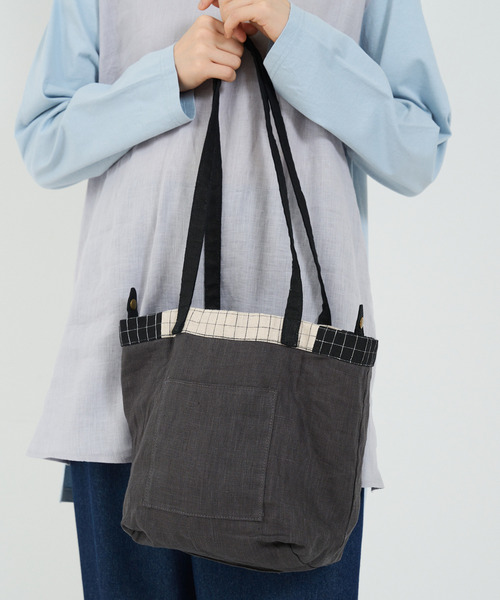 conges payes ADIEU TRISTESSE（コンジェ ペイエ アデュートリステス）の「配色ミニトート（トートバッグ・レディース・B/A・FREE）」の2枚目の写真