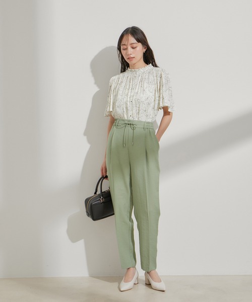 ebure✴︎美品　ドライビスリネンテーパードパンツ 2021 / ebure / ドライビスリネン テーパードパンツ
