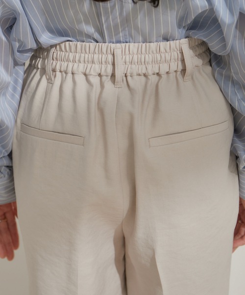 VIS（ビス）の「リネンライクリラックステーパードパンツ【接触冷感・洗える】【低身長～高身長】（スラックス・レディース・ブラック/キナリ/ライトグリーン・SS/M/S/L）」の19枚目の写真