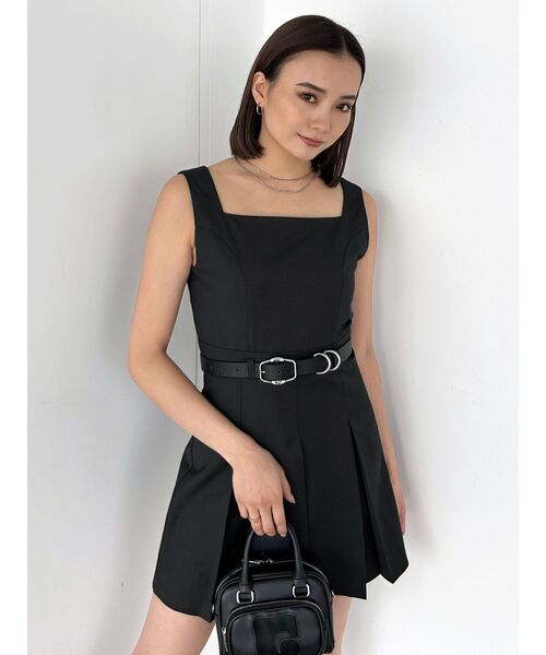 EMODA（エモダ）の「プリーツマークミニワンピース（ワンピース・レディース・ベージュ/ブラック/グレー・FREE）」の10枚目の写真