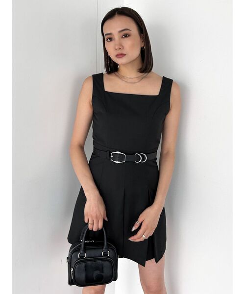 EMODA（エモダ）の「プリーツマークミニワンピース（ワンピース・レディース・ベージュ/ブラック/グレー・FREE）」の11枚目の写真