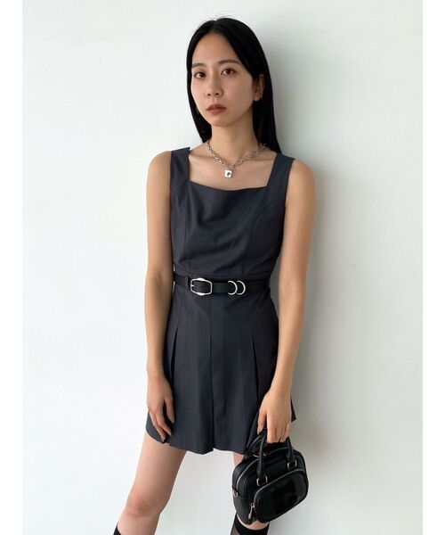 EMODA（エモダ）の「プリーツマークミニワンピース（ワンピース・レディース・ベージュ/ブラック/グレー・FREE）」の20枚目の写真