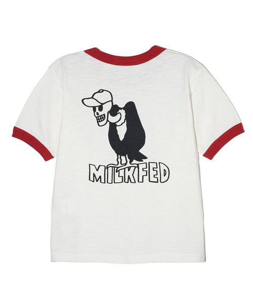 MILKFED.（ミルクフェド）の「VULTURE SKULL SLAB COMPACT S/S RINGER TEE（Tシャツ/カットソー・レディース・ホワイト/ブラウン/レッド・M/S）」の20枚目の写真