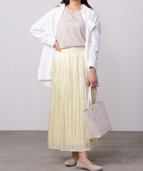 HusHusH（ハッシュアッシュ）の「HusHusH ハッシュアッシュ コットンライクチュニックシャツ（シャツ/ブラウス・レディース・ネイビー×ホワイト/サックスブルー系/ホワイト・L/M/S）」の20枚目の写真