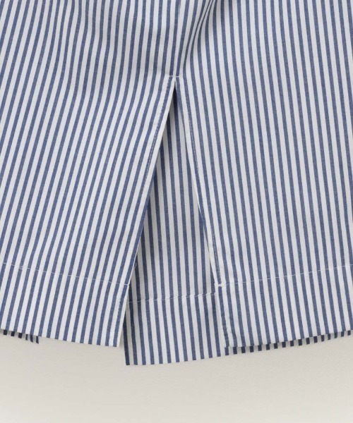 HusHusH（ハッシュアッシュ）の「HusHusH ハッシュアッシュ コットンライクチュニックシャツ（シャツ/ブラウス・レディース・ネイビー×ホワイト/サックスブルー系/ホワイト・L/M/S）」の18枚目の写真