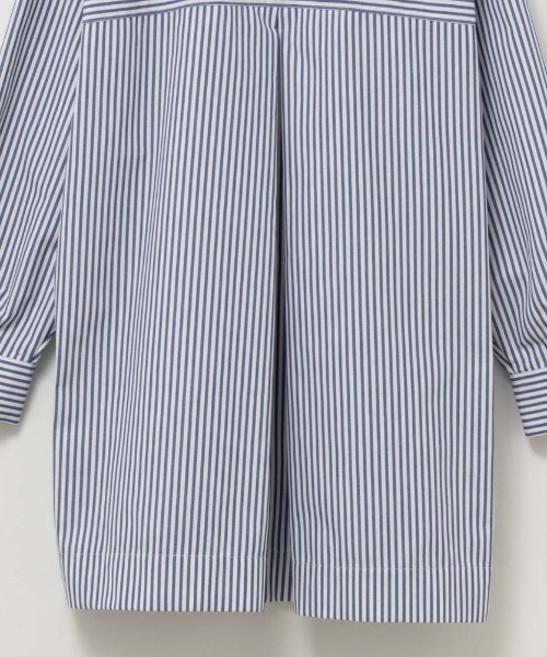 HusHusH（ハッシュアッシュ）の「HusHusH ハッシュアッシュ コットンライクチュニックシャツ（シャツ/ブラウス・レディース・ネイビー×ホワイト/サックスブルー系/ホワイト・L/M/S）」の19枚目の写真