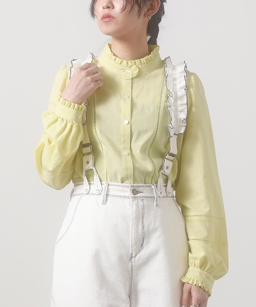 somari imagination（ソマリ イマジネーション）の「『梯子レースブラウス』（シャツ/ブラウス・レディース・イエロー/オフホワイト・1/2）」の17枚目の写真