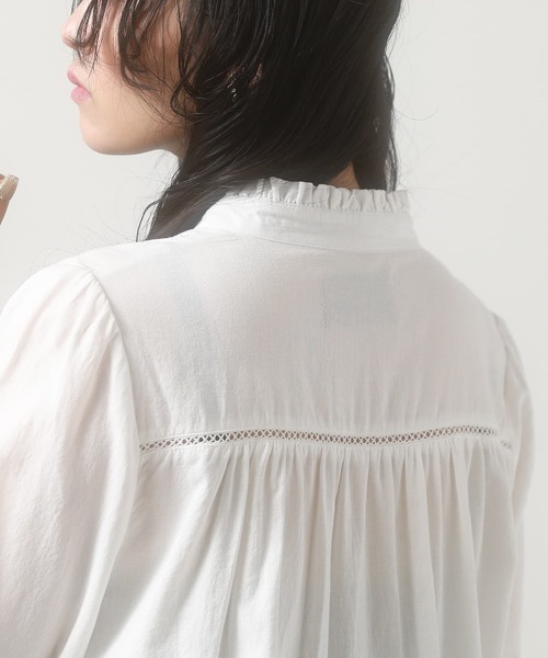 somari imagination（ソマリ イマジネーション）の「『梯子レースブラウス』（シャツ/ブラウス・レディース・イエロー/オフホワイト・1/2）」の13枚目の写真