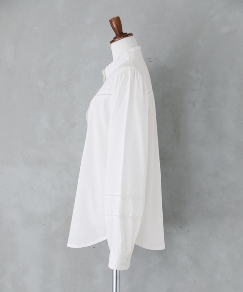 somari imagination（ソマリ イマジネーション）の「『梯子レースブラウス』（シャツ/ブラウス・レディース・イエロー/オフホワイト・1/2）」の5枚目の写真