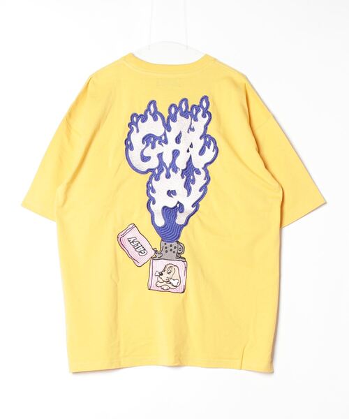 GALFY（ガルフィー）の「【GALFY/ガルフィー】GAL 着火 FIRE Tee（Tシャツ/カットソー・メンズ・ホワイト/イエロー/ブラック・L/XL）」の7枚目の写真