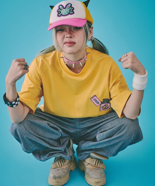 GALFY（ガルフィー）の「【GALFY/ガルフィー】GAL 着火 FIRE Tee（Tシャツ/カットソー・メンズ・ホワイト/イエロー/ブラック・L/XL）」の14枚目の写真