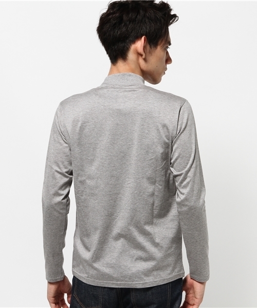 ivory court(アイボリーコート)の「ギザシルケットテンジク モックネック Tシャツ◆(Tシャツ/カットソー・メンズ・ホワイト/グレー/ネイビー・40/38)」の6枚目の写真