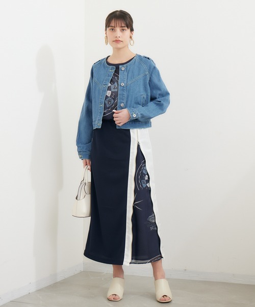 DOLLUPOOPS（ドールアップウップス）の「doll up oops カラーステッチGジャン（デニムジャケット・レディース・ブルー・FREE）」の2枚目の写真